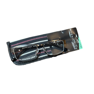 FOSTER GRANT MAGNIVISION metal frame reading glasses. NEW w/case. +1.50
